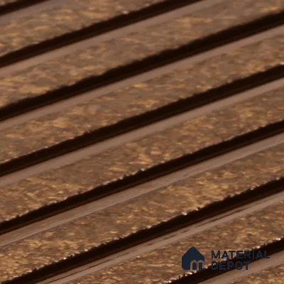 Mud Brown Stone Look PN 07470 8 ft x 4.8 inch PVC Panel - 10 mm | Suitable for Living Room, Bedroom & Office | Width is Subjected to 5% Variation