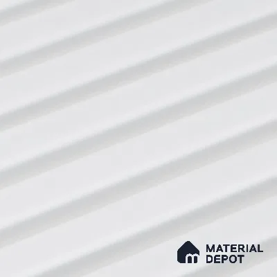 Dove Grey Plain Colour Look PN 07477 8 ft x 4.8 inch PVC Panel - 10 mm | Suitable for Living Room, Bedroom & Office | Width is Subjected to 5% Variation