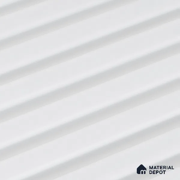 Dove Grey Plain Colour Look PN 07477 8 ft x 4.8 inch PVC Panel - 10 mm | Suitable for Living Room, Bedroom & Office | Width is Subjected to 5% Variation