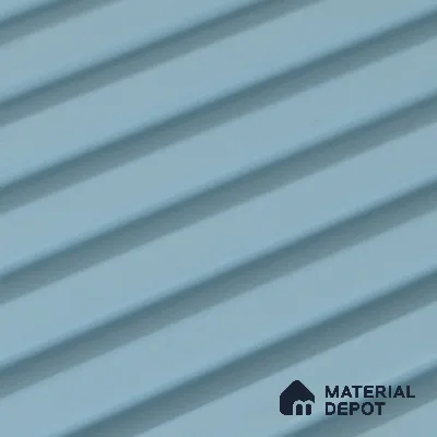 Cloud Grey Plain Colour Look PN 07480 8 ft x 4.8 inch PVC Panel - 10 mm | Suitable for Living Room, Bedroom & Office | Width is Subjected to 5% Variation