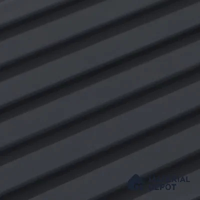 Graphite Grey Plain Colour Look PN 07482 8 ft x 4.8 inch PVC Panel - 10 mm | Suitable for Living Room, Bedroom & Office | Width is Subjected to 5% Variation