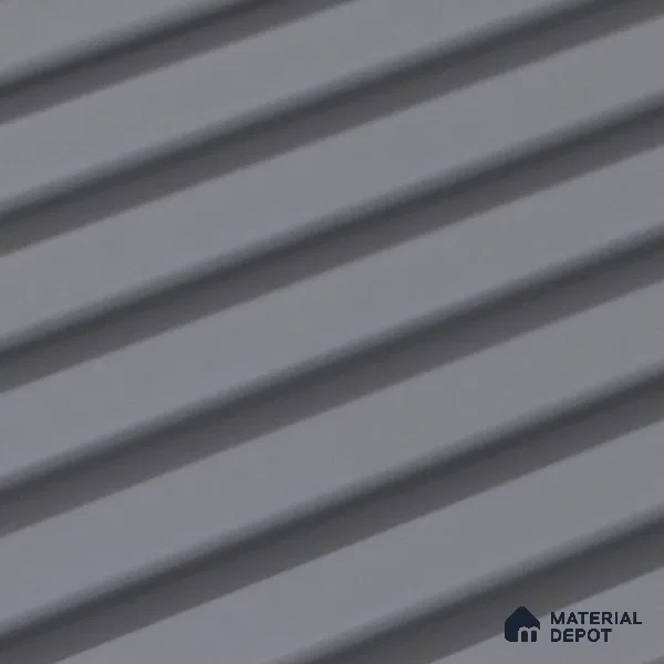 Mist Grey Plain Colour Look PN 07483 8 ft x 4.8 inch PVC Panel - 10 mm | Suitable for Living Room, Bedroom & Office | Width is Subjected to 5% Variation