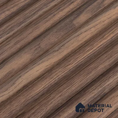 PN 07499 Wood Look Louver 8 ft x 0.5 ft Texture Finish  - 10 mm | Suitable for Feature Wall, TV Unit & Living Room