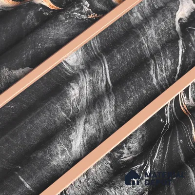 Wenge Brown Marble Look PN 07507 8 ft x 6 inch PVC Panel - 10 mm | Suitable for Living Room, Bedroom & Office | Width is Subjected to 5% Variation