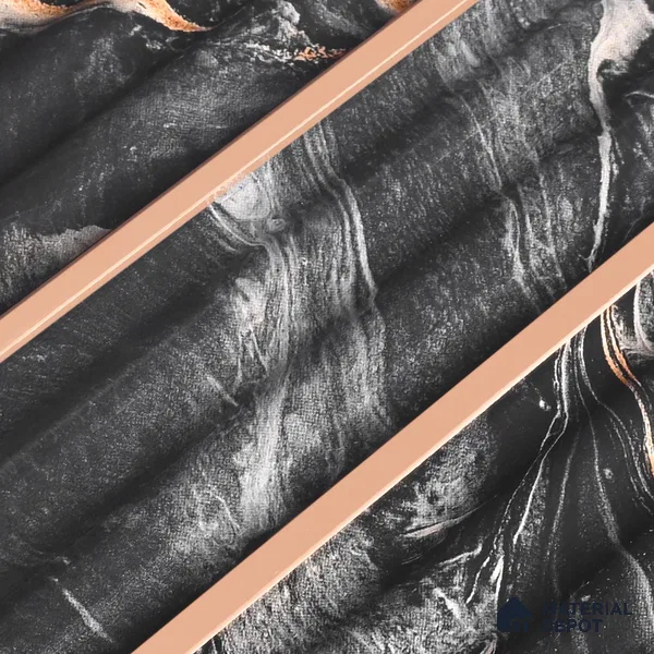 Wenge Brown Marble Look PN 07507 8 ft x 6 inch PVC Panel - 10 mm | Suitable for Living Room, Bedroom & Office | Width is Subjected to 5% Variation