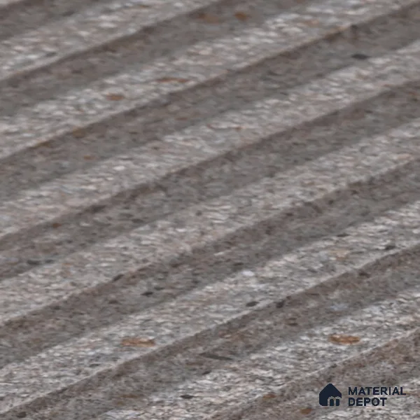 Grey Stone Look Charcoal Louver/Panel 9.5 ft x 5 inch - 12 mm | Ideal for Feature Wall, Living Room, Bedroom, Home, TV Unit | PN 07594