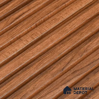 Wooden Look PN 07656 8 ft x 10 inch Charcoal Panel - 10 mm | Suitable for Living Room, Bedroom & Office | Width is Subjected to 5% Variation