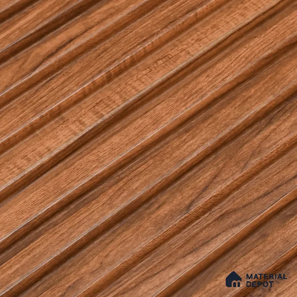 Wooden Look PN 07656 8 ft x 10 inch Charcoal Panel - 10 mm | Suitable for Living Room, Bedroom & Office | Width is Subjected to 5% Variation