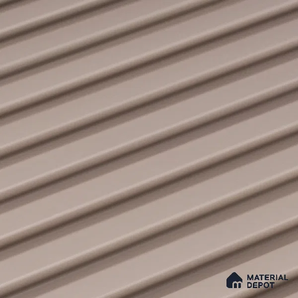 Cement Grey Plain Colour Look PN 07663 8 ft x 10 inch Charcoal Panel - 10 mm | Suitable for Living Room, Bedroom & Office | Width is Subjected to 5% Variation