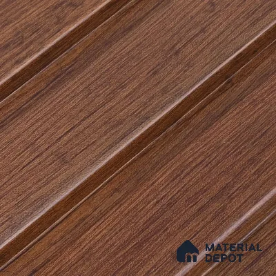 Brown Wood PN 07700 9.1 ft x 5 inch Charcoal Louvers/Panels - 12 mm | Suitable for Feature Wall, TV Unit & Living Room | Width is Subjected to 5% Variation
