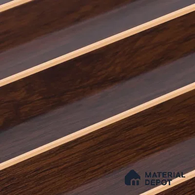 Wooden Look PN 07706 9.1 ft x 4.9 inch Charcoal Panel - 12 mm | Suitable for Living Room, Bedroom & TV Cabinet | Width is Subjected to 5% Variation