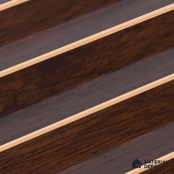 Wooden Look PN 07706 9.1 ft x 4.9 inch Charcoal Panel - 12 mm | Suitable for Living Room, Bedroom & TV Cabinet | Width is Subjected to 5% Variation