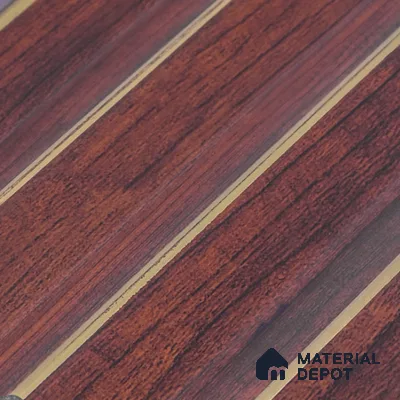 Wooden Look PN 07707 9.1 ft x 4.9 inch Charcoal Panel - 12 mm | Suitable for Living Room, Bedroom & TV Cabinet | Width is Subjected to 5% Variation