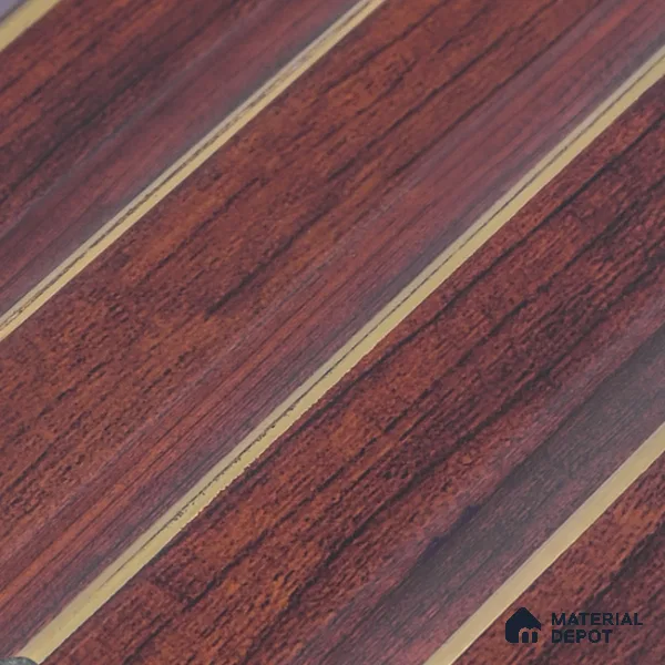 Wooden Look PN 07707 9.1 ft x 4.9 inch Charcoal Panel - 12 mm | Suitable for Living Room, Bedroom & TV Cabinet | Width is Subjected to 5% Variation