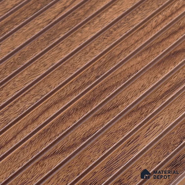Wooden Look PN 07792 8 ft x 7.8 inch Charcoal Panel - 6 mm | Suitable for Living Room, Bedroom & Office | Width is Subjected to 5% Variation