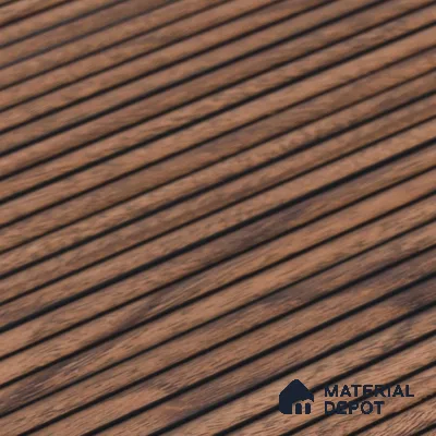 Wooden Look PN 07795 8 ft x 7.8 inch Charcoal Panel - 6 mm | Suitable for Living Room, Bedroom & Office | Width is Subjected to 5% Variation