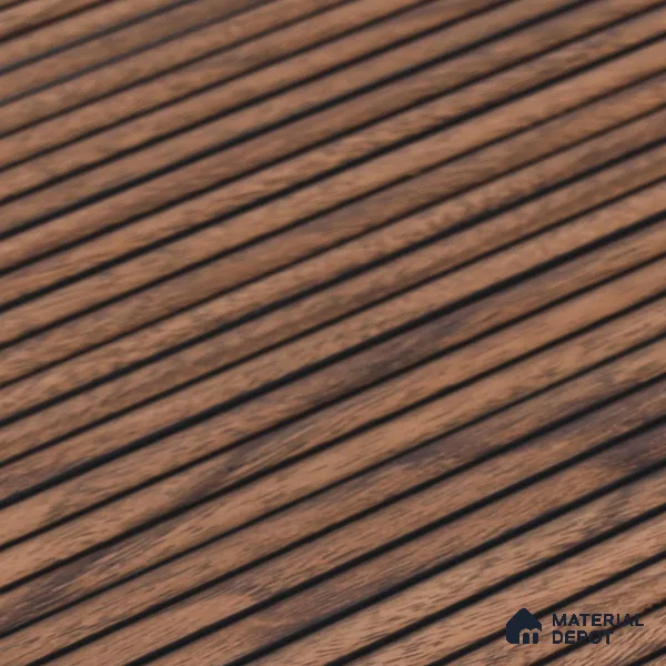 Wooden Look PN 07795 8 ft x 7.8 inch Charcoal Panel - 6 mm | Suitable for Living Room, Bedroom & Office | Width is Subjected to 5% Variation