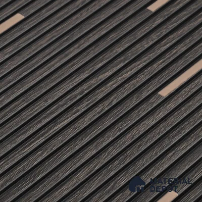 Graphite Black Geometric Look PN 07810 8 ft x 7.8 inch Charcoal Panel - 6 mm | Suitable for Living Room, Bedroom & Office | Width is Subjected to 5% Variation