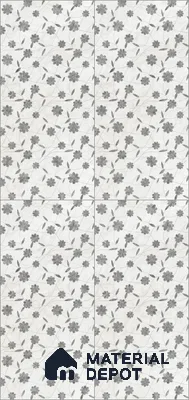 Floral Look Wall Tile TL 10931 Flowerique 4 ft x 2 ft Glossy Finish Vitrified Tile - 9 mm | Suitable for Bathroom, Accent/Feature Wall, Dining Area