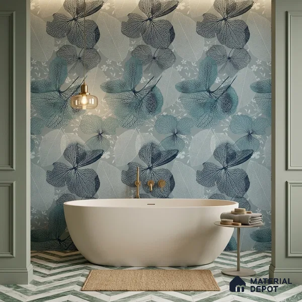 Tropical Wall Tile TL 12273 Berlin Decore 4 ft x 2 ft Sugar + (Glossy Granula/Glue) Finish Vitrified Tile - 9 mm | Suitable for Bathroom, Accent/Feature Wall, Dining Area