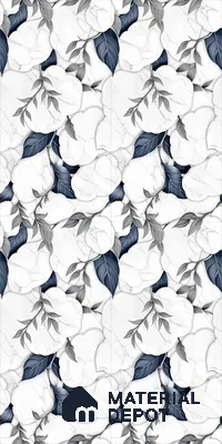 Floral Wall Tile TL 12293 B Verniz Decore 4 ft x 2 ft Pearl Carving Finish Vitrified Tile - 9 mm | Suitable for Bathroom, Accent/Feature Wall, Dining Area