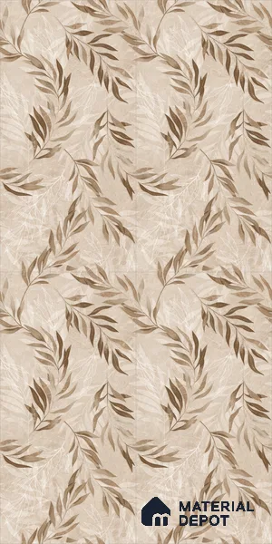 Tropical Wall Tile TL 12233 Mural Decore 4 ft x 2 ft Policer Glid Finish Vitrified Tile - 9 mm | Suitable for Bathroom, Accent/Feature Wall, Dining Area