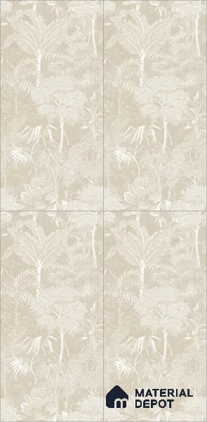 Tropical Wall Tile TL 12239 Oriana Farmland Decore 4 ft x 2 ft Shapecer Mist Finish Vitrified Tile - 9 mm | Suitable for Bathroom, Accent/Feature Wall, Foyer