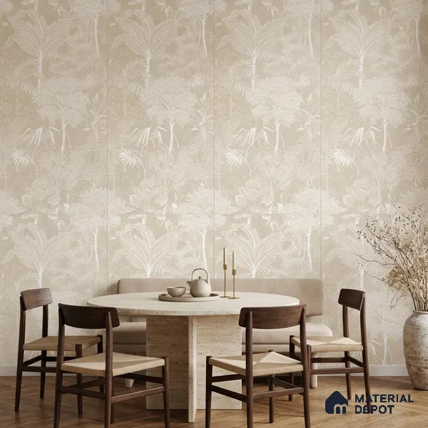 Tropical Wall Tile TL 12239 Oriana Farmland Decore 4 ft x 2 ft Shapecer Mist Finish Vitrified Tile - 9 mm | Suitable for Bathroom, Accent/Feature Wall, Foyer