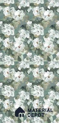 Floral Wall Tile TL 12260 Perky Decore 4 ft x 2 ft Mattcer Glid Finish Vitrified Tile - 9 mm | Suitable for Bathroom, Accent/Feature Wall, Dining Area