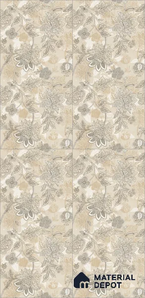 Floral Wall Tile TL 12259 Pavit Decore 4 ft x 2 ft Mattcer Glid Finish Vitrified Tile - 9 mm | Suitable for Bathroom, Accent/Feature Wall, Dining Area