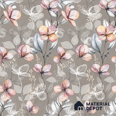 Floral Wall Tile TL 11972 D Roxy Silver Decor 4 ft x 2 ft Granulla Finish Vitrified Tile - 9 mm | Suitable for Bathroom, Accent/Feature Wall, Dining Area