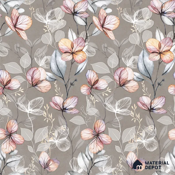 Floral Wall Tile TL 11972 D Roxy Silver Decor 4 ft x 2 ft Granulla Finish Vitrified Tile - 9 mm | Suitable for Bathroom, Accent/Feature Wall, Dining Area