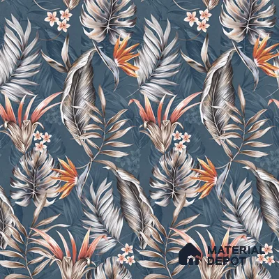 Floral Wall Tile TL 11972 H Roxy Azul Decore 4 ft x 2 ft Granulla Finish Vitrified Tile - 9 mm | Suitable for Bathroom, Accent/Feature Wall, Dining Area