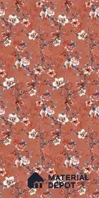 Floral Wall Tile TL 11972 J Roxy Chilli Decore 4 ft x 2 ft Granulla Finish Vitrified Tile - 9 mm | Suitable for Bathroom, Accent/Feature Wall, Dining Area