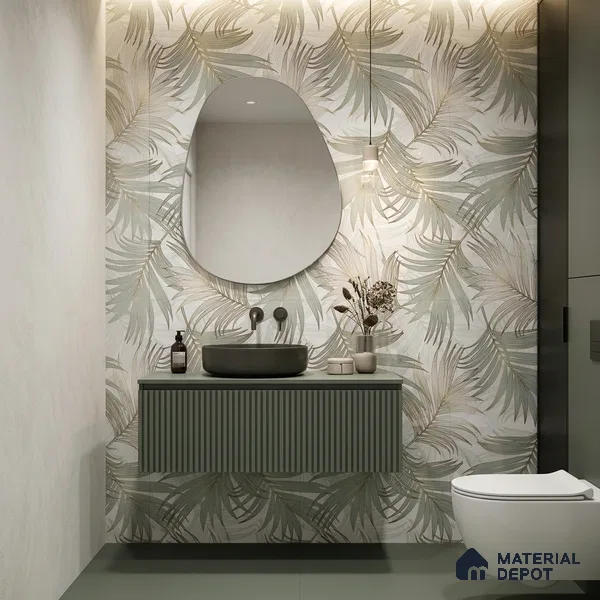 Tropical Wall Tile TL 12230 Antolia Decore 4 ft x 2 ft Policer Glid Finish Vitrified Tile - 9 mm | Suitable for Bathroom, Accent/Feature Wall, Foyer