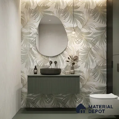 Tropical Wall Tile TL 12230 Antolia Decore 4 ft x 2 ft Policer Glid Finish Vitrified Tile - 9 mm | Suitable for Bathroom, Accent/Feature Wall, Foyer