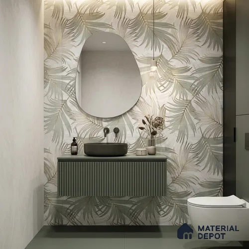 Tropical Wall Tile TL 12230 Antolia Decore 4 ft x 2 ft Policer Glid Finish Vitrified Tile - 9 mm | Suitable for Bathroom, Accent/Feature Wall, Foyer