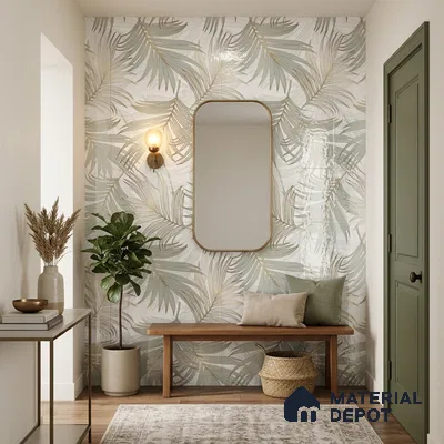 Tropical Wall Tile TL 12230 Antolia Decore 4 ft x 2 ft Policer Glid Finish Vitrified Tile - 9 mm | Suitable for Bathroom, Accent/Feature Wall, Foyer