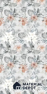 Floral Wall Tile TL 12258 Differ Decore 4 ft x 2 ft Mattcer Glid Finish Vitrified Tile - 9 mm | Suitable for Bathroom, Accent/Feature Wall, Dining Area