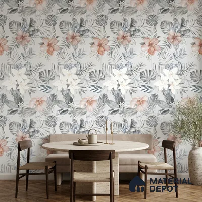 Floral Wall Tile TL 12258 Differ Decore 4 ft x 2 ft Mattcer Glid Finish Vitrified Tile - 9 mm | Suitable for Bathroom, Accent/Feature Wall, Dining Area