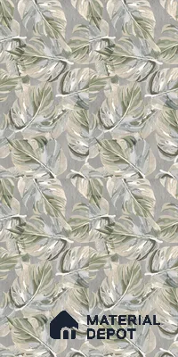 Tropical Wall Tile TL 12235 Cementine Decore Forest 4 ft x 2 ft Shapecer Mist Finish Vitrified Tile - 9 mm | Suitable for Bathroom, Accent/Feature Wall, Foyer