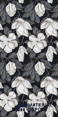 Faux Mosaic Floral Wall Tile TL 12278 Prisma White Decore 4 ft x 2 ft Sugar + (Glossy Granula/Glue) Finish Vitrified Tile - 9 mm | Suitable for Bathroom, Accent/Feature Wall, Dining Area