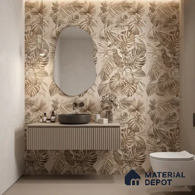 Tropical Wall Tile TL 12738 Nebula Ivory Decor 4 ft x 2 ft Matte Finish Vitrified Tile - 8.5 mm
