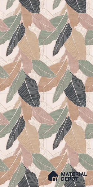 Tropical Wall Tile TL 12773 B Balta Crema Decore 4 ft x 2 ft Matte Finish Vitrified Tile - 9 mm