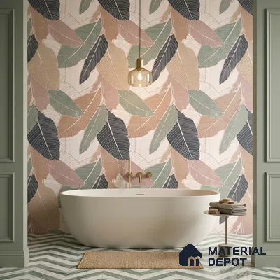 Tropical Wall Tile TL 12773 B Balta Crema Decore 4 ft x 2 ft Matte Finish Vitrified Tile - 9 mm