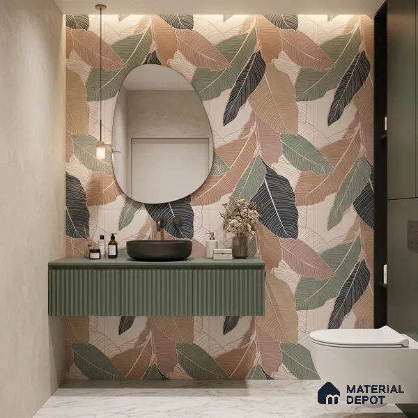 Tropical Wall Tile TL 12773 B Balta Crema Decore 4 ft x 2 ft Matte Finish Vitrified Tile - 9 mm