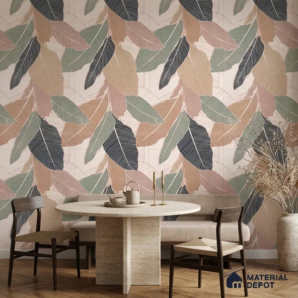Tropical Wall Tile TL 12773 B Balta Crema Decore 4 ft x 2 ft Matte Finish Vitrified Tile - 9 mm