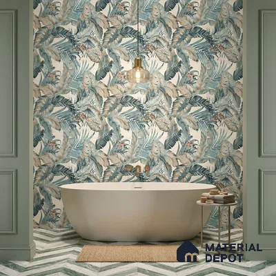 Tropical Wall Tile TL 12774 Elista Mist Decor 4 ft x 2 ft Matte Finish Vitrified Tile - 9 mm