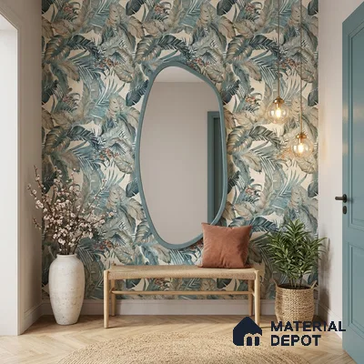 Tropical Wall Tile TL 12774 Elista Mist Decor 4 ft x 2 ft Matte Finish Vitrified Tile - 9 mm