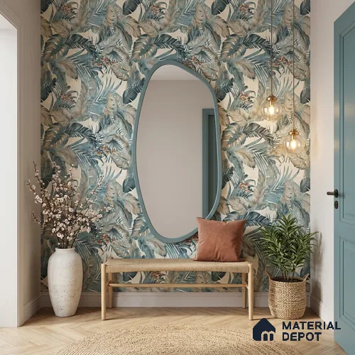Tropical Wall Tile TL 12774 Elista Mist Decor 4 ft x 2 ft Matte Finish Vitrified Tile - 9 mm